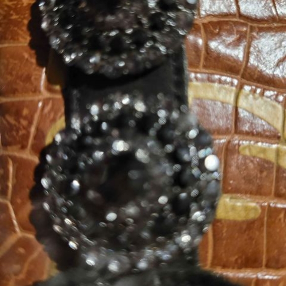 SAM EDELMAN CLASSY BLINGY MEDALLION RHINESTONE STRAPPY FLAT SANDALS DRESSY FANCY - Picture 3 of 10